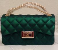 Green Emerald Tufted Chanel Style Purse 202//174